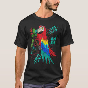 T-shirt Feuilles tropicaux Oiseaux exotiques Jungle Animal