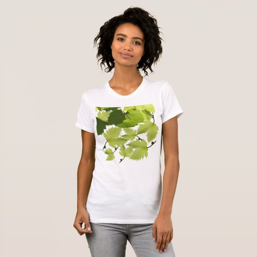 T-shirt Feuilles verts de vigne (Devant entier)