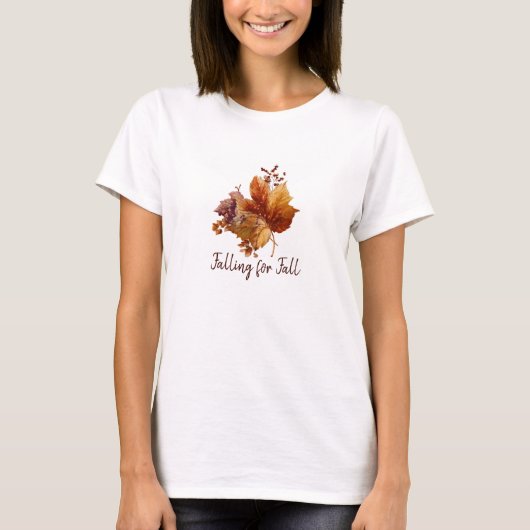 T-shirt Feuilles vintages d'automne (Devant)