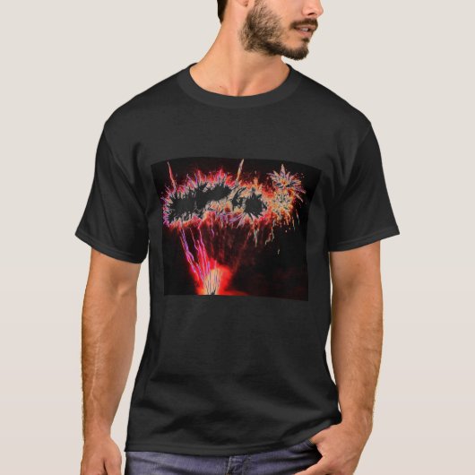 T-shirt feux d'artifice (Devant)