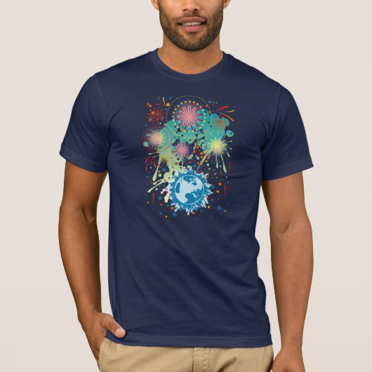 T-shirt Feux d'artifice (Devant)