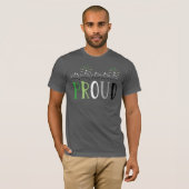 T-shirt Feux d'artifice aromantiques PROUD (Devant entier)
