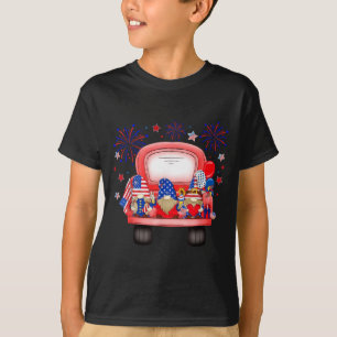 T-shirt Feux d'artifice de lutins patriotiques 4 juillet
