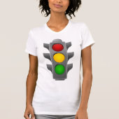 T-shirt Feux de circulation Signal rouge jaune vert (Devant)