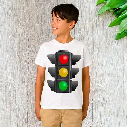 T-shirt Feux de circulation Signal rouge jaune vert