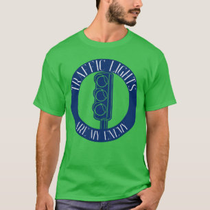 T-shirt Feux de circulation voitures déplacements heure de