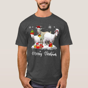 T-shirt Feux de Noël Chèvre XMas Pyjama