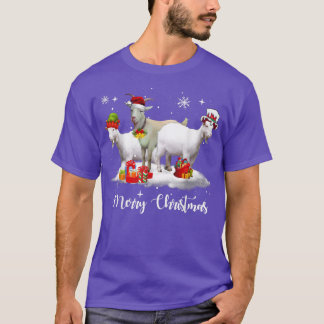 T-shirt Feux de Noël Chèvre XMas Pyjama