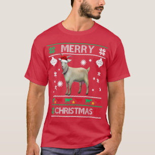 T-shirt Feux de Noël Chèvre XMas PyjamaJoyeux Noël G