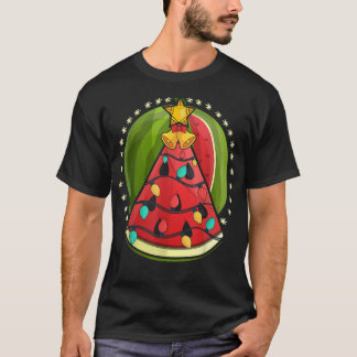 T-shirt Feux de Noël de la pastèque Hawaï Noël d'été I