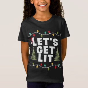 T-Shirt Feux de Noël illuminés Arbre de Noël