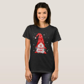 T-shirt Feux de Noël Le responsable informatique Gnome Mat (Devant entier)