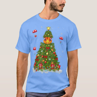 T-shirt Feux de Noël Matching Famille Drôle Rooster Noël