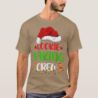 T-shirt Feux de Noël Pain d'épice Cuisine biscuit Crew Noë