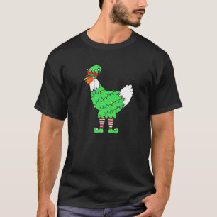 T-shirt Feux de Noël Poulets d'elfe