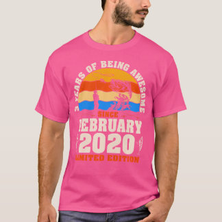 T-shirt Février 2020 Amateurs de pêche âgés de 3 ans 3e an
