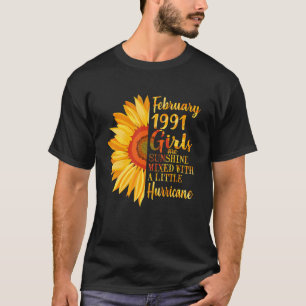 T-shirt Février Filles 1991 Chemise 32e Cadeaux d'annivers