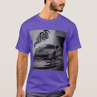 T-shirt Ffgd voiture huile noir conception