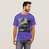 T-shirt Ffgd voiture huile noir conception (Devant entier)