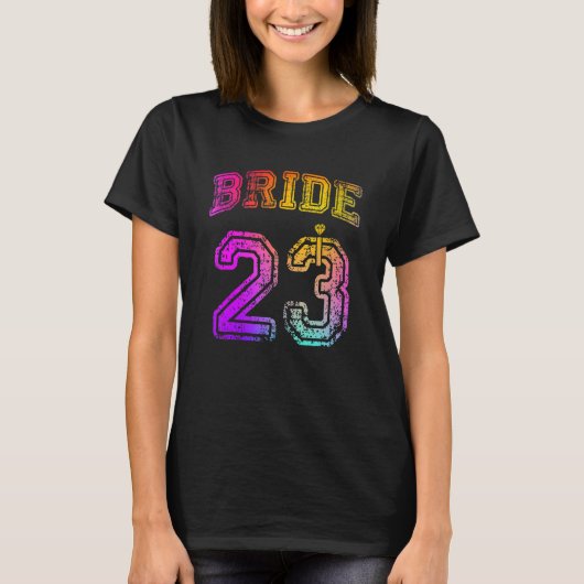 T-shirt Fiançailles de la mariée Fête de la mariée Mariage (Devant)