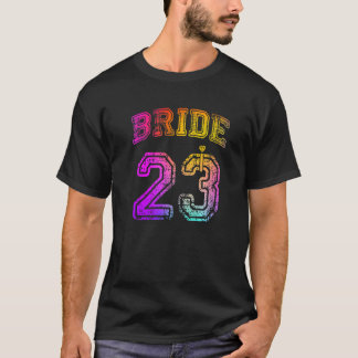 T-shirt Fiançailles de la mariée Fête de mariage 2023 Lune