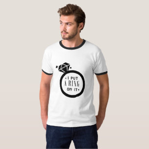 T-shirt Fiançailles engagé drôle du mariage des hommes