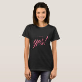 T-shirt Fiançailles Faire-part J'ai dit Oui Mariée (Devant entier)