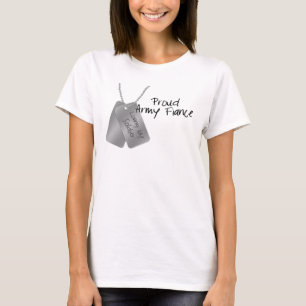 T-shirt Fiancé fier d'armée