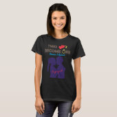 T-shirt Fiancés Deux Cœurs Deviennent Un (Devant entier)