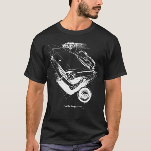 T-SHIRT FIAT 124 SPIDER633 (Devant)
