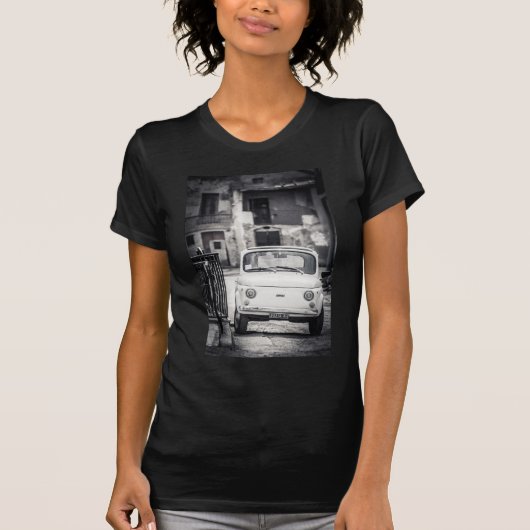 T-shirt Fiat 500, Cinquecento en Italie (Devant)