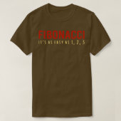 T-shirt Fibonacci Itx27s Aussi Facile Que 1 2 3 Maths Drôl (Design devant)