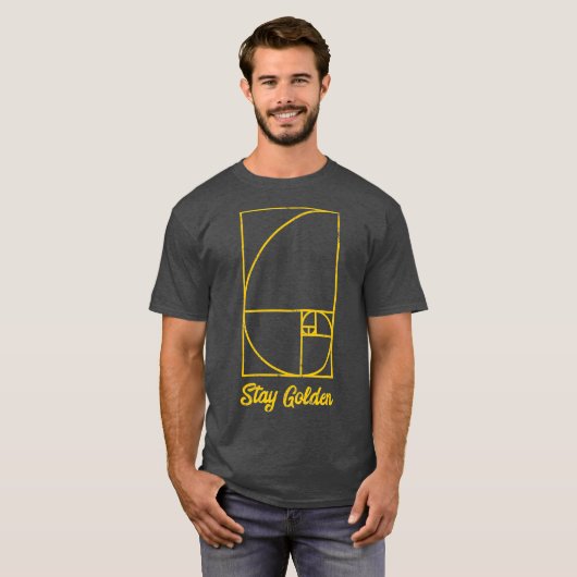 T-shirt Fibonacci Jour Séjour Golden Funny Geek Math Cadea (Devant entier)