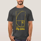 T-shirt Fibonacci Jour Séjour Golden Funny Geek Math Cadea (Devant)
