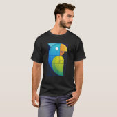 T-shirt Fibonacci perroquet 1 (Devant entier)