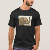 T-shirt Fibonacci Spiral Math Golden Ratio Elephant (Devant)