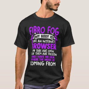 T-shirt Fibro Fog - Fibro Survivor Funny Fibromyalgia Awar