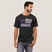 T-shirt Fibromyalgia Awareness Us Flag  Fibromyalgia Aware (Devant entier)