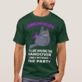 T-shirt Fibromyalgie de chat drôle (Devant)