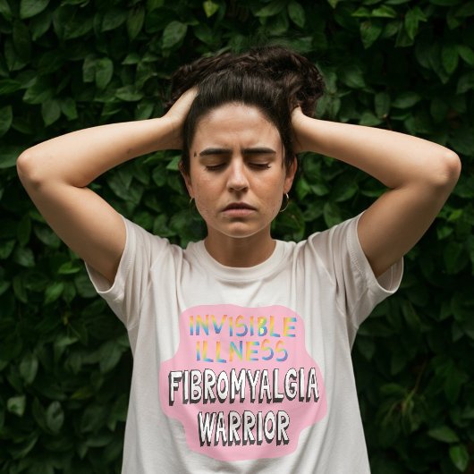 T-shirt Fibromyalgie guerrière maladie fibro douleur invis
