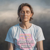 T-shirt Fibromyalgie guerrière maladie fibro douleur invis
