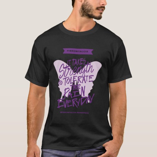 T-shirt Fibromyalgie Il Prend Force Tous Les Jours - Fibro (Devant)