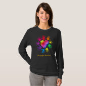 T-shirt Fibromyalgie : Mains de sensibilisation Fibromyalg (Devant entier)