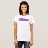 T-shirt Fibromyalgie se met sur mes nerfs violet graphique (Devant entier)