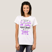T-shirt Fibromyalgie Sensibilisation au ruban Cadeaux de s (Devant entier)