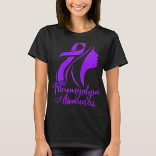 T-shirt Fibromyalgie Sensibilisation Fibro Warrior Purple