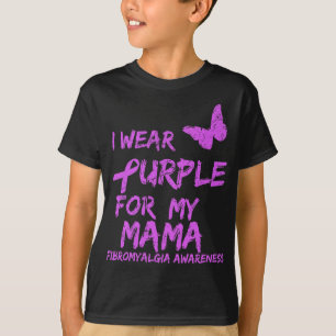 T-shirt Fibromyalgie Sensibilisation Je Porte Violet Pour