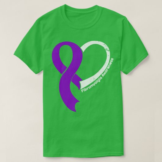 T-shirt Fibromyalgie Sensibilisation Les gens Aiment Coeur (Design devant)