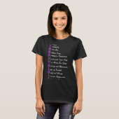 T-shirt Fibromyalgie Signification Fibro Fibro Fibro Fibro (Devant entier)