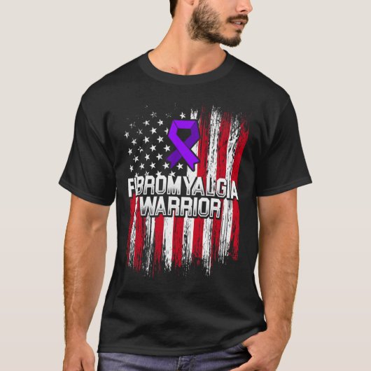T-shirt Fibromyalgie Survivor Fier Guerrier (Devant)